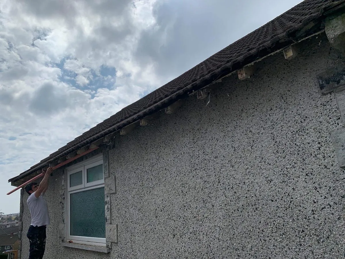 White uPVC fascias and soffits on a bungalow in Camborne